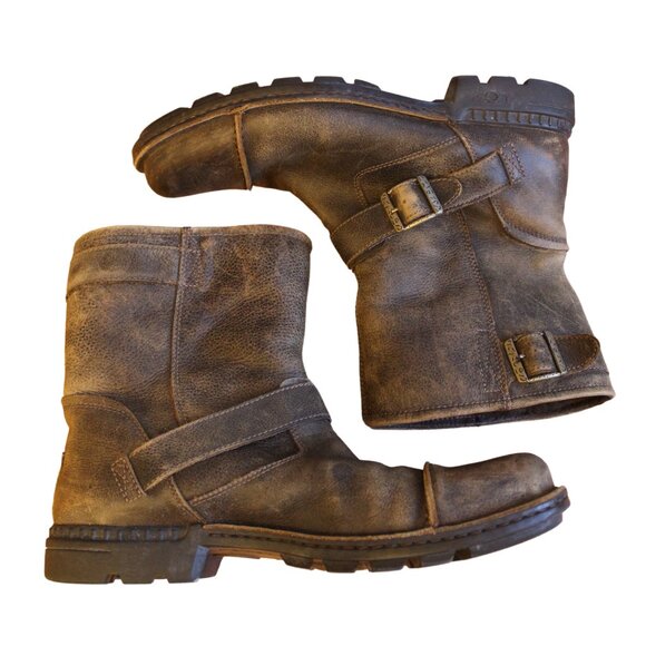 UGG Other - UGG | Men's Rockvile ll Distressed Leather Boots Men's Size 13 | Brown Biker EUC